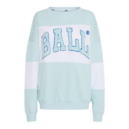 Ice Water Sweatshirt met geborduurd logo Ball , Blue , Dames