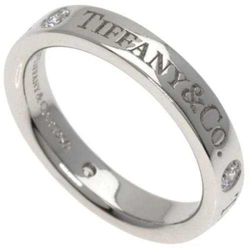 Pre-owned Platinum rings Tiffany & Co. Pre-owned , Gray , Dames