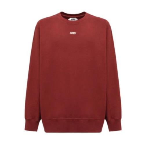 Bicolor Sweatshirt Man Kleding Syrah Autry , Red , Heren