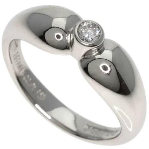 Pre-owned Platinum rings Tiffany & Co. Pre-owned , Gray , Dames