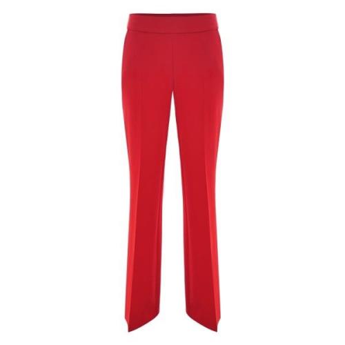 Klassieke broek met elegante tailleband Kocca , Red , Dames