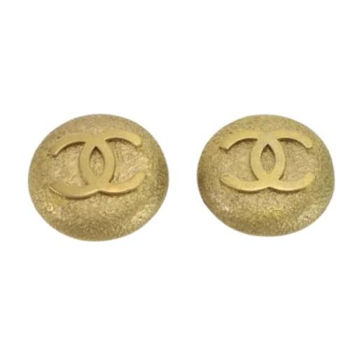 Pre-owned Fabric chanel-jewelry Chanel Vintage , Yellow , Dames