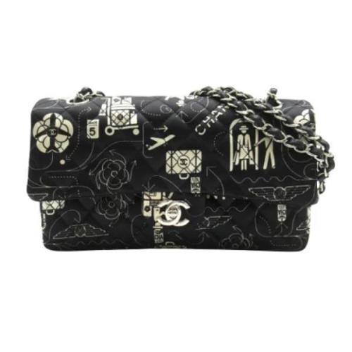 Pre-owned Canvas chanel-bags Chanel Vintage , Black , Dames