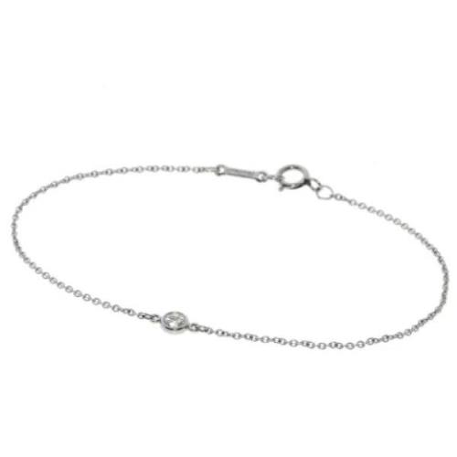 Pre-owned Platinum bracelets Tiffany & Co. Pre-owned , Gray , Dames