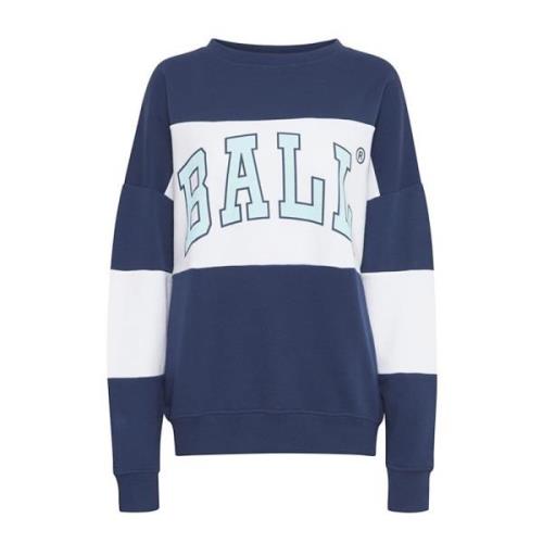 Ocean Sweatshirt met Cool Front Print Ball , Blue , Dames