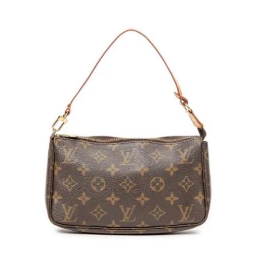 Pre-owned Canvas handbags Louis Vuitton Vintage , Brown , Dames