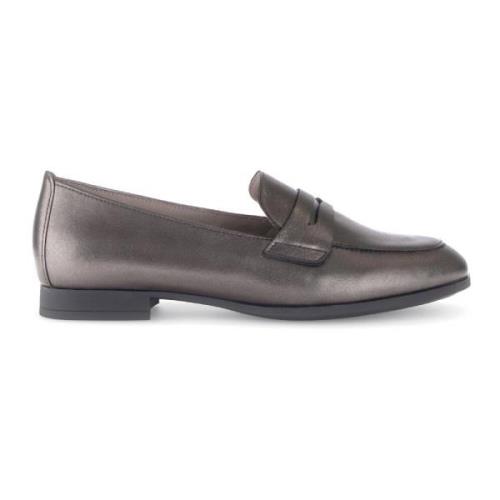 Bronzen Leren Loafers Stadsstijl Gabor , Brown , Dames