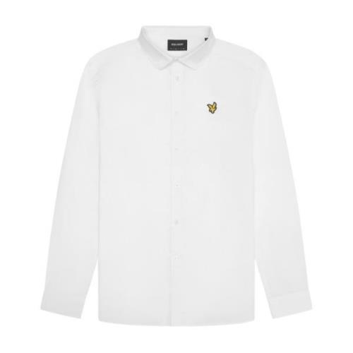 Poplin Overhemd met Lange Mouwen Lyle & Scott , White , Heren