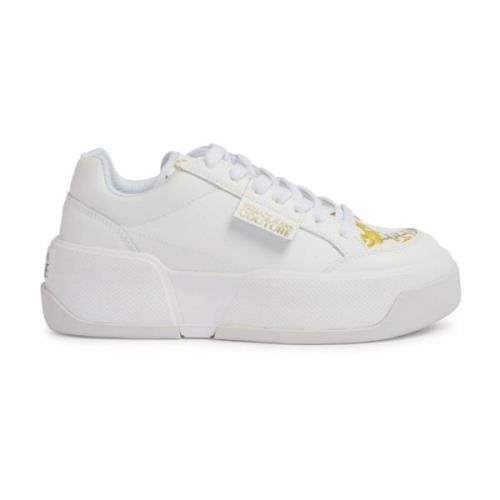 Witte Sneakers Stijlvol Model Versace Jeans Couture , White , Dames