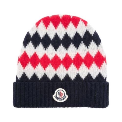 Blauwe Hoed voor Mannen en Vrouwen Moncler , Multicolor , Unisex