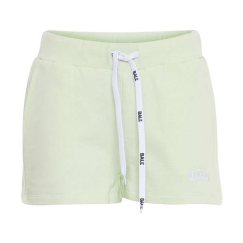 Mint Sweatshorts voor Dames met Elastische Taille Ball , Green , Dames