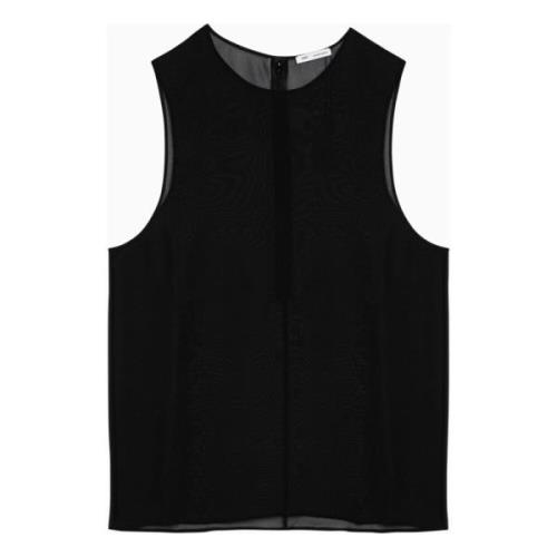 Stijlvolle Tanktop voor Vrouwen Ami Paris , Black , Dames