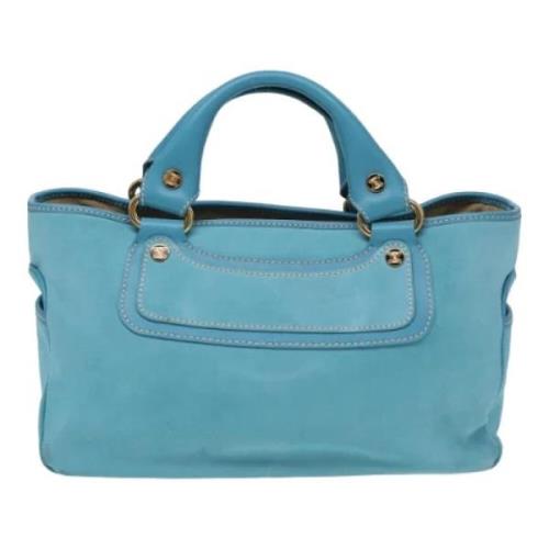 Pre-owned Suede celine-bags Celine Vintage , Blue , Dames