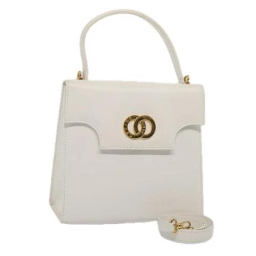 Pre-owned Leather celine-bags Celine Vintage , White , Dames