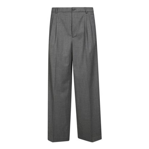 Lana Plooi Broek Amaránto , Gray , Heren