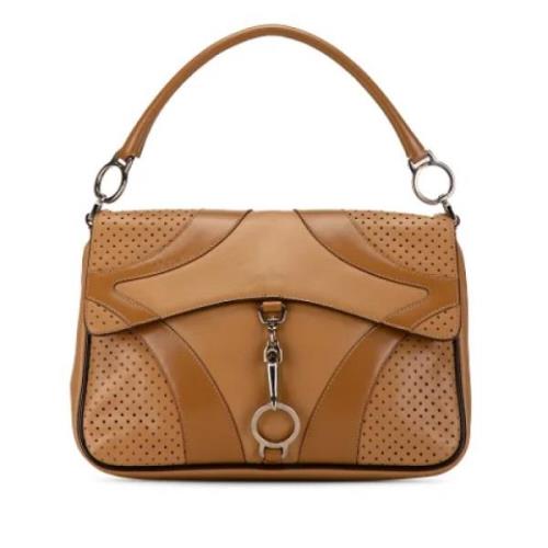 Pre-owned Leather handbags Prada Vintage , Brown , Dames