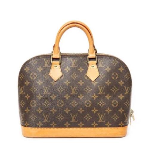 Pre-owned Coated canvas handbags Louis Vuitton Vintage , Brown , Dames