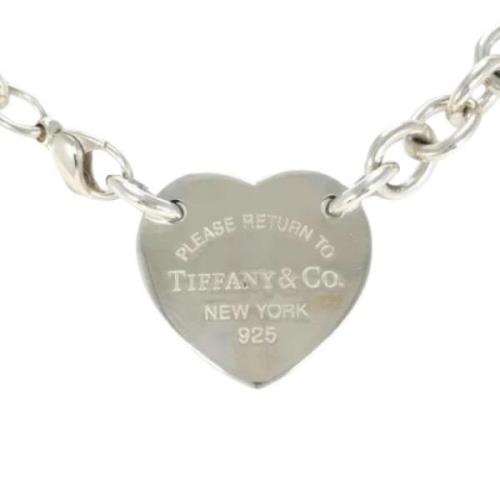 Pre-owned Silver necklaces Tiffany & Co. Pre-owned , Gray , Dames