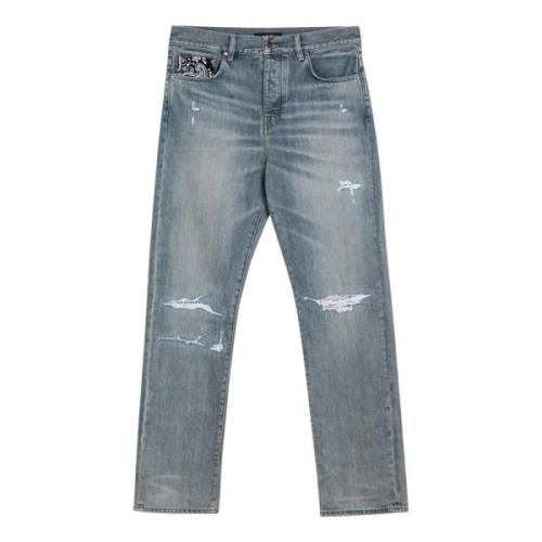 Regular Fit Denim Jeans Amiri , Blue , Heren