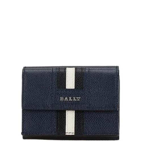 Pre-owned Leather wallets Bally Pre-owned , Blue , Heren