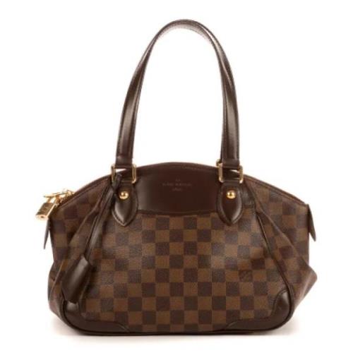 Pre-owned Canvas handbags Louis Vuitton Vintage , Brown , Dames