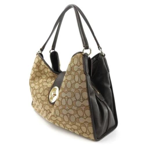 Pre-owned Canvas totes Coach Pre-owned , Beige , Dames