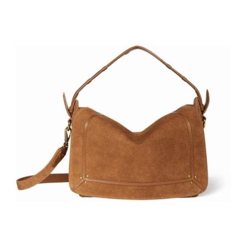 Gewatteerde leren crossbodytas Jérôme Dreyfuss , Brown , Dames