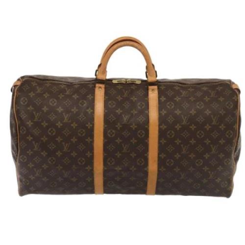 Pre-owned Canvas travel-bags Louis Vuitton Vintage , Brown , Dames