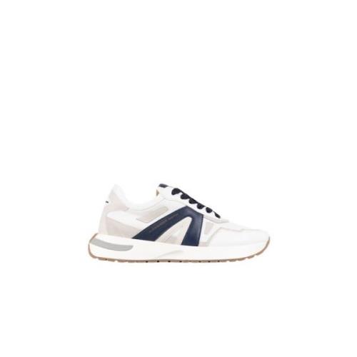 Wit Blauw Runner Sneakers Alexander Smith , White , Heren