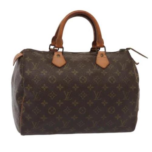 Pre-owned Canvas handbags Louis Vuitton Vintage , Brown , Dames