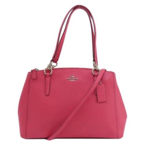 Pre-owned Leather shoulder-bags Coach Pre-owned , Pink , Dames