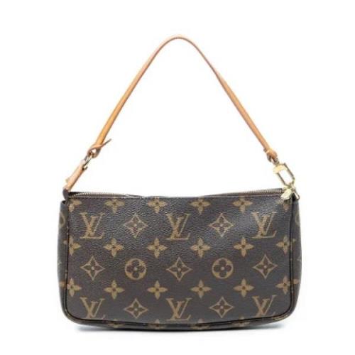 Pre-owned Canvas handbags Louis Vuitton Vintage , Brown , Dames