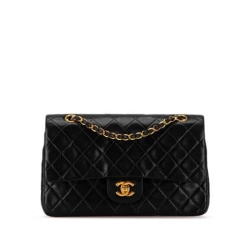 Pre-owned Leather shoulder-bags Chanel Vintage , Black , Dames