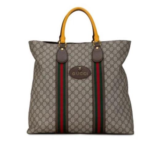 Pre-owned Fabric totes Gucci Vintage , Brown , Dames