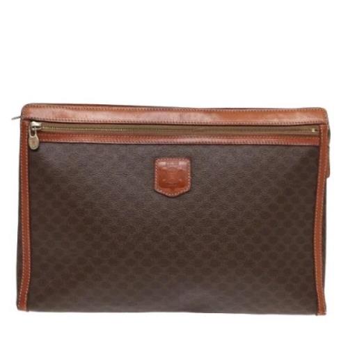 Pre-owned Canvas briefcases Celine Vintage , Brown , Dames