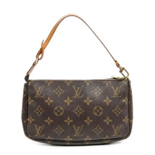 Pre-owned Canvas handbags Louis Vuitton Vintage , Brown , Dames