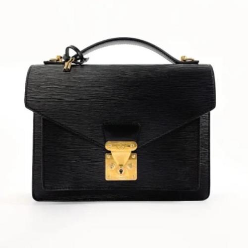 Pre-owned Leather louis-vuitton-bags Louis Vuitton Vintage , Black , D...