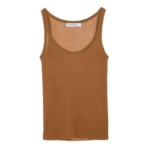 Stijlvolle Tanktop voor Vrouwen Max Mara , Brown , Dames