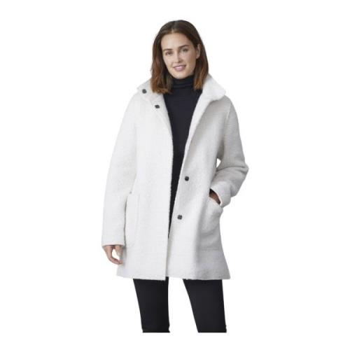 Elegante Modern Fit Jas Snow Junge , White , Dames