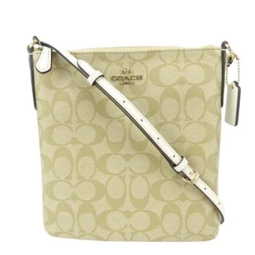 Pre-owned Canvas shoulder-bags Coach Pre-owned , Beige , Dames