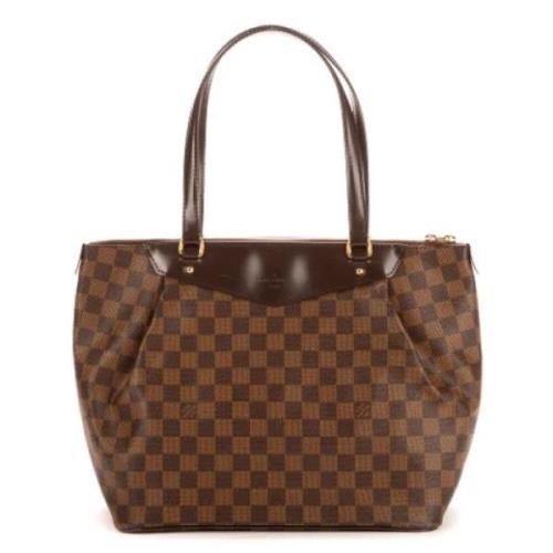 Pre-owned Canvas handbags Louis Vuitton Vintage , Brown , Dames