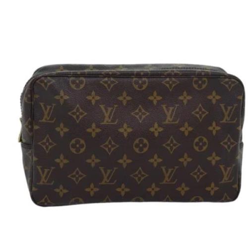 Pre-owned Canvas clutches Louis Vuitton Vintage , Brown , Dames