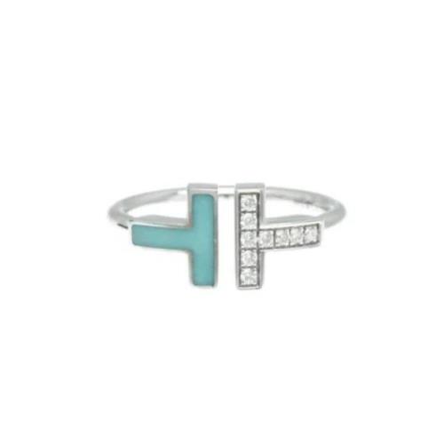 Pre-owned White Gold rings Tiffany & Co. Pre-owned , Gray , Dames