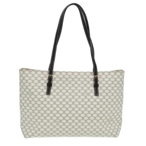 Pre-owned Canvas totes Celine Vintage , White , Dames