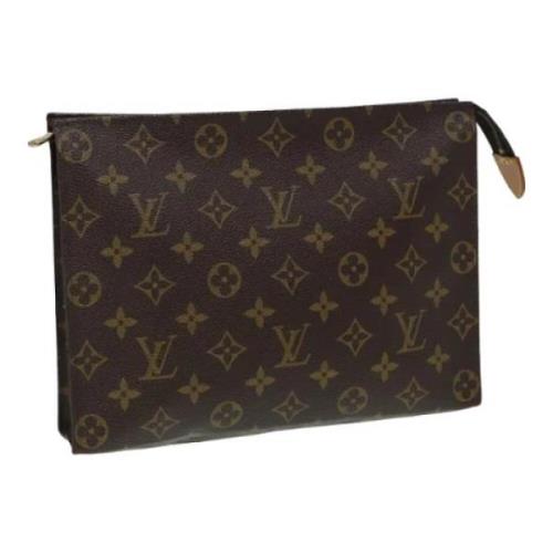 Pre-owned Canvas pouches Louis Vuitton Vintage , Brown , Dames