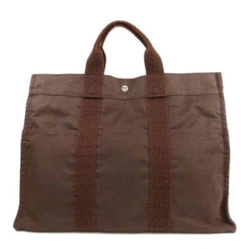 Pre-owned Canvas totes Hermès Vintage , Brown , Dames