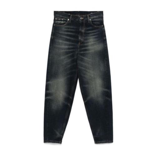 Indigo Blauwe Denim Jeans Dondup , Blue , Dames