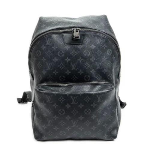 Pre-owned Canvas backpacks Louis Vuitton Vintage , Black , Dames