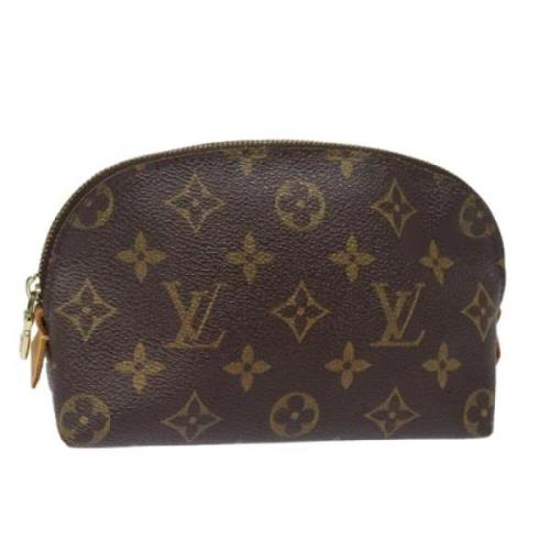 Pre-owned Canvas pouches Louis Vuitton Vintage , Brown , Dames