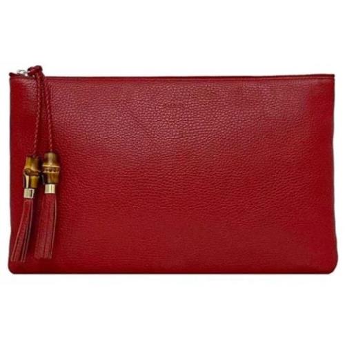 Pre-owned Leather gucci-bags Gucci Vintage , Red , Dames